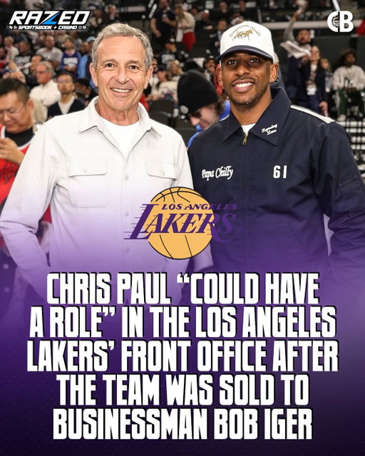 REPORT: Chris Paul “could have a role” in the Los Angeles Lakers’ front office after the team was sold to former Disney CEO Bob Iger 👀

Iger is a close friend of Chris Paul’s & a mentor in the business space. 

Should the Lakers hire Chris Paul? 🤔