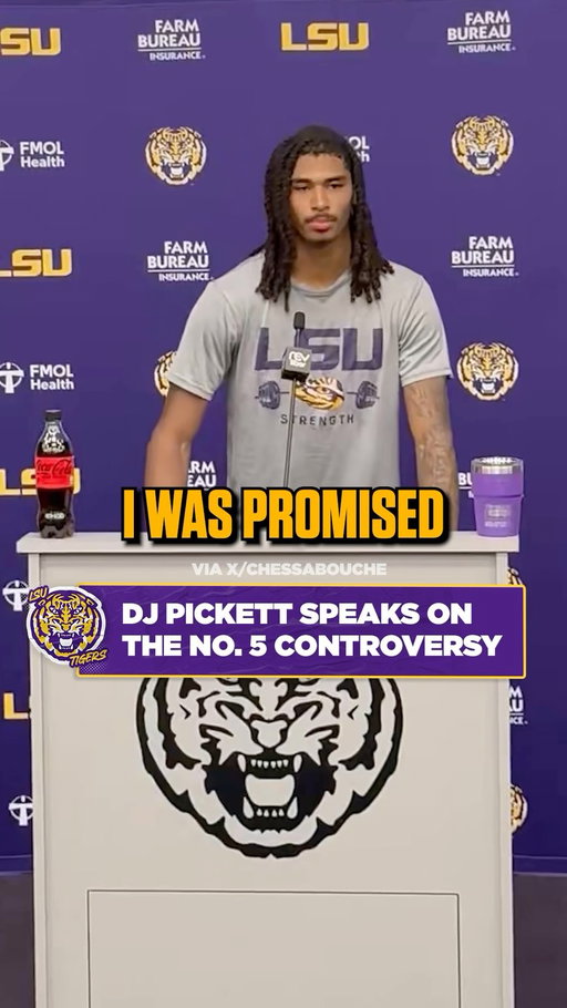Cornerback DJ Pickett weighs in on the controversy surrounding him wearing Jayden Daniels’ number at @lsufootball 

(via X/chessabouche)