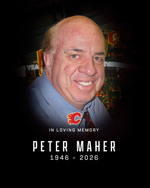 It is with deep regret and sadness that the Calgary Flames organization acknowledge the passing of Peter Maher, the legendary voice of the Flames.
