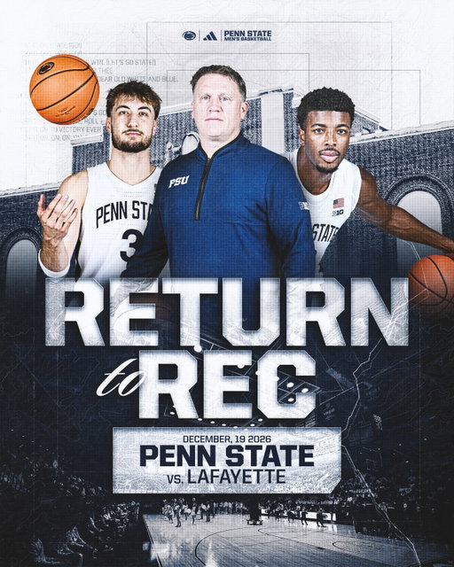 Going back to our roots ⏳

Return to Rec | Penn State vs. Lafayette | 12.19.26

#WeAre
