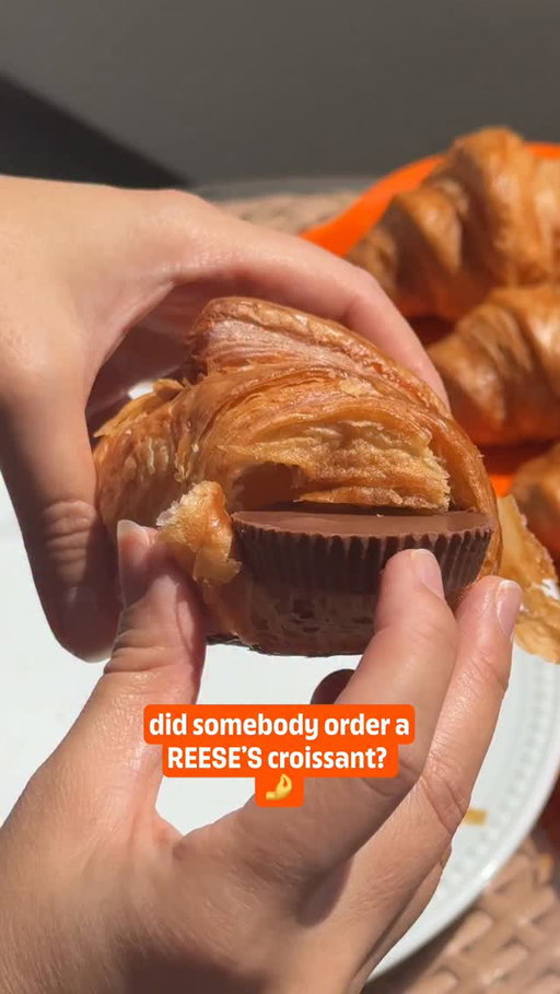 the only thing better than a croissant is a chilled cup-ssant 🤌🧑‍🍳