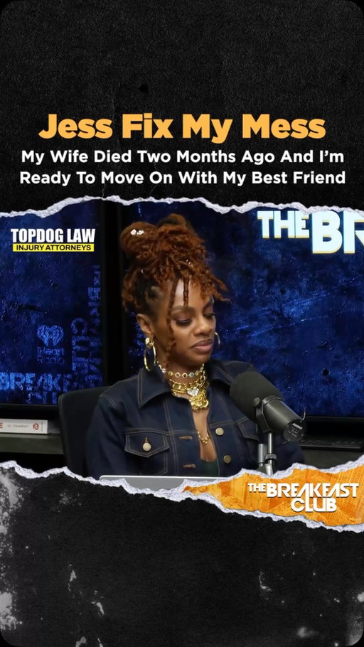 🚨 @jesshilarious_official please fix my mess! Callers wife passed away 2 months ago and he feels he’s in a space to move forward with his best friend 😳 . Is it too soon? @topdoglaw