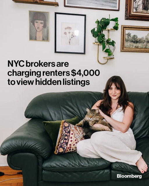 Want first dibs on New York City’s best apartment deals? Brokers are now charging thousands of dollars for early access to new listings. Tap the link in bio for more.

📷: Nina Westervelt/Bloomberg