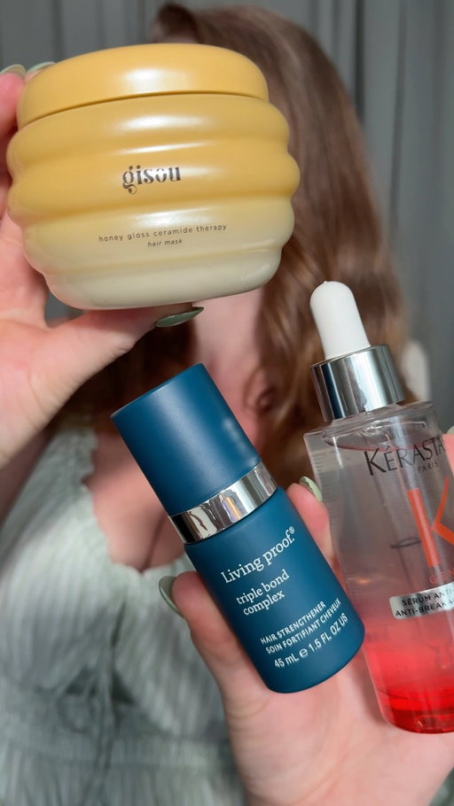 Added some goodies to my hair care routine from @sephoracanada ! #SephoraCanadaPartner

@kerastase_official Genesis Strengthening Serum
@livingproofinc Triple Bond Complex
@gisou Honey Gloss Ceramide Therapy Hydrating Hair Mask

Shop now at Sephora 🩷 #SephoraSquadCanada