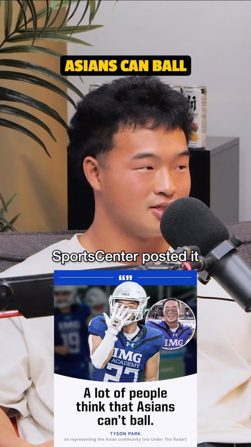 Do you think Asians can ball? Tyson Park doesn’t just know it, he says it AND he does it.

Watch @tysonpark08 break down his viral moment on @_undertheradar_ that made it onto @sportscenter and how he’s reppin’ for all Asians on the football field.