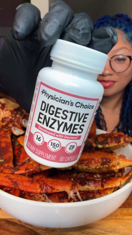 Seafood boil mukbang 🦀🔥 with a little extra support from @physicianschoice Digestive Enzymes #PCPartner #ad “These statements have not been evaluated by the Food and Drug Administration. This product is not intended to diagnose, treat, cure or prevent any disease.” #seafoodboil