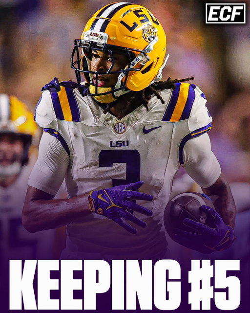 LSU CB DJ Pickett says that he has no plans to switch from the #5 amid pushback from former LSU QB Jayden Daniels 

“I’ve worn the number my whole life, since I was 4 years old,” Pickett, a sophomore, said Thursday. “It’s the number I was promised [by LSU]. I wish Jayden the best. Good player, and he did real good here [at LSU]. So, that’s all.”

Daniels’ attorney stated that LSU may no longer use his name, image, and likeness due to DJ Pickett wearing the #5… 

Damien Picket, DJ’s father, stated that “this right here makes us want to wear it more” 👀

This situation is absolutely crazy 😭

Thoughts? ⬇️
