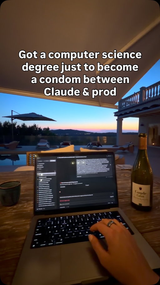 Follow @tech.unicorn. Who else?🤷‍♀️I got 2 degrees and am still useless when I run out of credits 😭 at least I have wine.. #ai