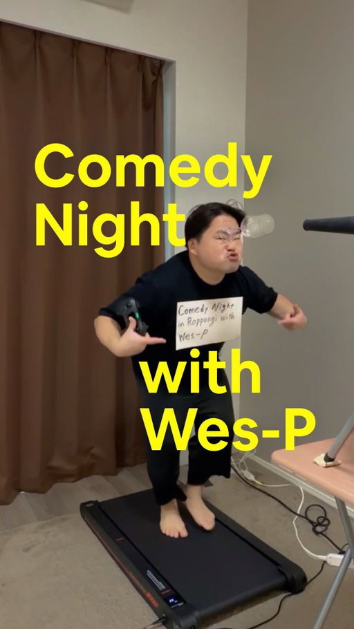Wes-P is taking things out of his apartment and into his very own comedy show in Roppongi, Tokyo. (Things may or may not include glassware, stockings, a leaf blower, plungers and [somehow] more.)

Don’t miss out on Wes-P’s comedy show in Tokyo. Book the experience on Airbnb at the link in bio.