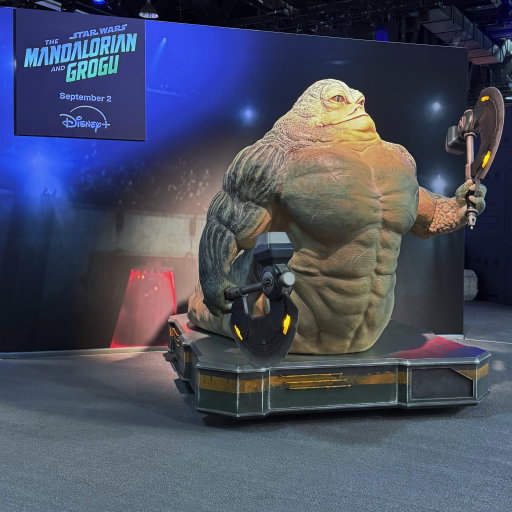 First look at the life sized Rotta the Hutt display at @disneyd23 Ultimate Disney Fan Event 2026! Also the @lucasfilm schedule! 

#d23ultimatedisneyfanevent #d23expo #d23 #lucasfilm #starwars