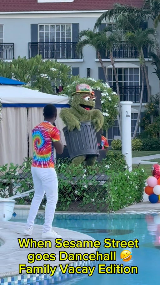 Who knew Sesame Street had this much Caribbean energy?! 😂🔥 These characters understood the assignment! Ayeeee 
.
.
.
.
.
.
.#explorepage #familyfun #beachesturksandcaicos #seseamestreet