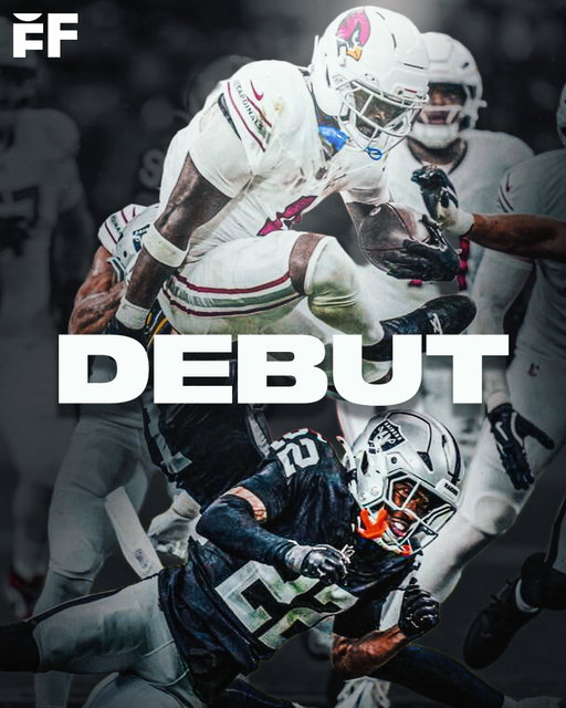 Cardinals No. 3 pick RB Jeremiyah Love was COOKING in his highly anticipated NFL Debut in Las Vegas 🔥

▫️11 CARRIES 
▫️58 RUSH YDS 
▫️5.3 YPC
▫️3 REC, 15 REC YDS

Exciting times in the desert 🍿

(🎥: NFL)
