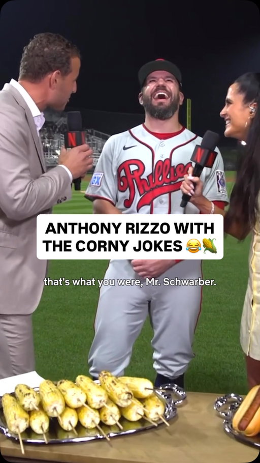 Anthony Rizzo is in his dad joke era 😆