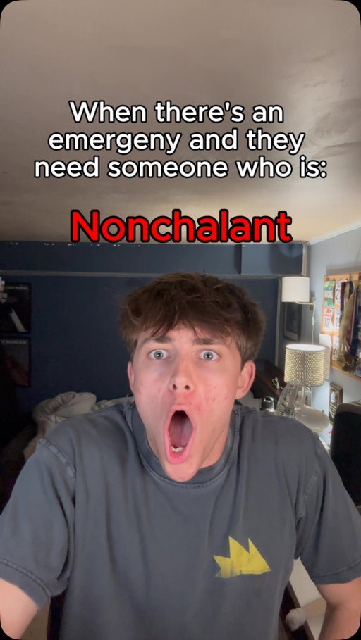 My boy would be perfect for this #skit #meme #funny #nonchalant #chopped