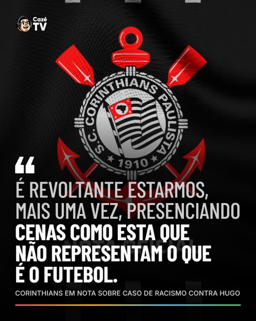 VAI COBRAR! 👊🏽 🦅O Corinthians emitiu nota após mais um lamentável caso de racismo na Libertadores. O Clube informou que vai pedir investigação, identificação e punições apropriadas aos torcedores do Rosario Central que cometeram tais atos.

#CoberturaCazéTV #Libertadores #cztv11 #Corinthians