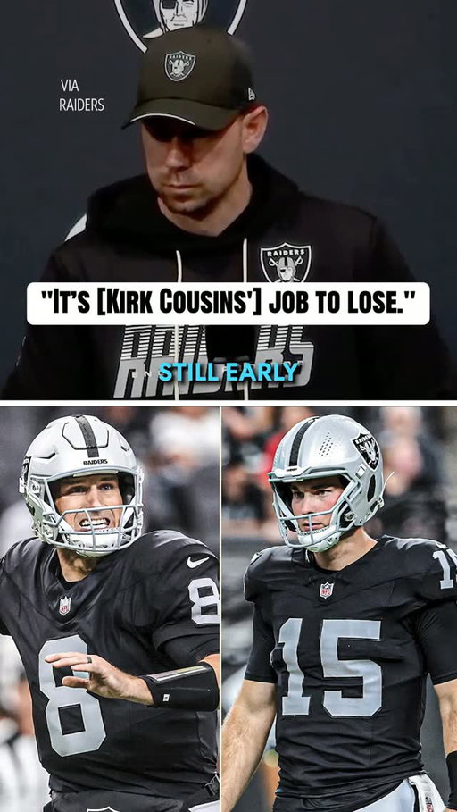 Raiders HC Klint Kubiak addressed the team’s QB competition between Kirk Cousins and Fernando Mendoza after their preseason opener.
