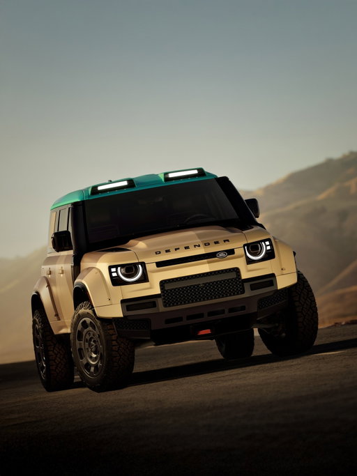 Born in the desert. Built for the road.

⬝ DEFENDER DAKAR
⬝ DAKAR RALLY WINNER. ROAD-LEGAL EVOLUTION
⬝ 635PS TWIN-TURBO V8
⬝ DAKAR SAND & YANBU TURQUOISE LIVERY
⬝ AVAILABLE TO RESERVE FROM EARLY 2027

#Defender #DefenderDakar

Vehicle shown is a prototype and not available for sale. Final production model may differ.
