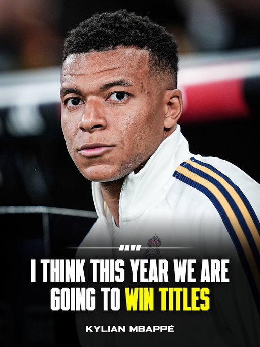 “𝐖𝐄 𝐀𝐑𝐄 𝐆𝐎𝐈𝐍𝐆 𝐓𝐎 𝐖𝐈𝐍 𝐓𝐈𝐓𝐋𝐄𝐒” 💣🏆

Kylian Mbappé reveals Real Madrid’s 𝐨𝐧𝐞 𝐠𝐨𝐚𝐥 for this season after winning zero trophies: “𝐖𝐈𝐍” 🤍😤

“This is our moment to take a step forward and to win titles.” ‼️

“It’s very positive to have a coach like Mourinho who 𝐤𝐧𝐨𝐰𝐬 𝐡𝐨𝐰 𝐭𝐨 𝐰𝐢𝐧.” 🧠

𝐇𝐎𝐖 𝐌𝐀𝐍𝐘 𝐓𝐑𝐎𝐏𝐇𝐈𝐄𝐒 𝐖𝐈𝐋𝐋 𝐑𝐄𝐀𝐋 𝐌𝐀𝐃𝐑𝐈𝐃 𝐖𝐈𝐍 𝐓𝐇𝐈𝐒 𝐒𝐄𝐀𝐒𝐎𝐍? 👀