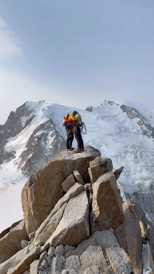 Ask any climber in Chamonix and they’ll tell you: the Cosmiques Arête is by far the most popular climb in the Mont Blanc Massif.

And for a good reason: it’s a rare combination to have such good rock and a short approach from the Aiguille du Midi, with incredible panoramic views all around. The downside? It can be very busy, meaning you’re often waiting in line for the abseils. 

Rab athlete @philippklein has some tips for avoiding the crowds “we spent the night on the Cosmiques Hut and left well before the first cable car arrived. Bonus point: besides being alone up there, you also get to do it during sunrise, a truly magical experience.”

#WeAreRab #TheMountainPeople #Chamonix #MontBlanc
