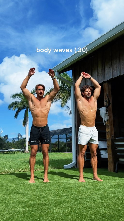Top 3 ways to start the day 🌞🌊🔋 @joeymiuccio 🤝 

Save this and do 3 days in a row 🌞 (it’ll change your life)

10 moves / 30 seconds each 👇

1. Body waves
2. Zen swings
3. Arm swings
4. Lymphatic hops
5. Full twists
6. March claps
7. Squat reaches
8. Down up dogs
9. Cossack
10. 90/90s

My goal is to Build muscle, boost energy and increase longevity 🌊 

Comment “program” for my full training program + nutrition tracking 🤝 

Grateful for this turf 🙏 @waterlooturfsarasota 
🩳 @vuoriclothing 

#mobility #lymphatic #energy