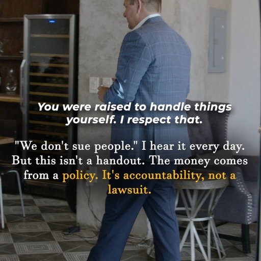 “I'm not the kind of person who sues.” We hear it all the time. Seeking compensation for an injury isn't a handout. It's using the coverage that exists for situations like this.

#PersonalInjuryLaw #Insurance #TexasLaw #WestTexas #KnowYourRights #KeithAndLorfing