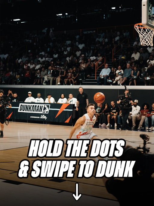 Relive this epic dunk by (tag Dillan McCarthy) from Group B. Hold the dots and swipe!
 
You’re not going to want to miss Dillan’s triumphant return to OTE at the DUNKMAN World Championship on August 25. Watch live on TNT and HBO Max.

Grab your tickets to watch the final DUNKMAN event live and in-person at the Overtime Elite Arena in ATL. Link in bio.