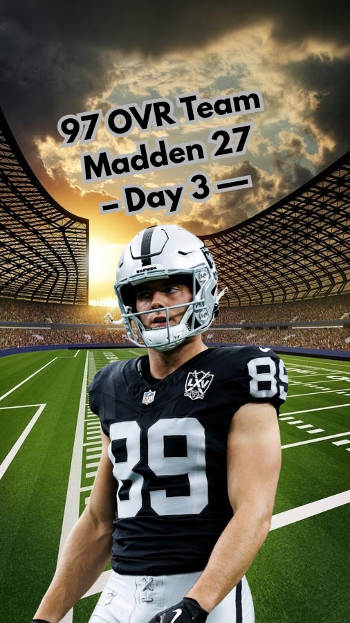 Trying to build a 97 rated overall NFL team on Madden 27: Day 3 #acshear #nflfilter #97ovrteam #madden #madden27