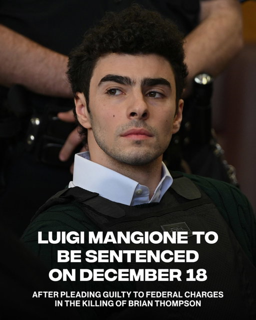 Luigi Mangione is scheduled to be sentenced in his federal case on December 18.

Judge Margaret Garnett told Luigi Mangione during the hearing that the maximum sentence he could receive is life in prison. Federal prosecutors are recommending roughly 24 to 30 years, but the judge is not required to follow that recommendation.

[📸: GETTY ]