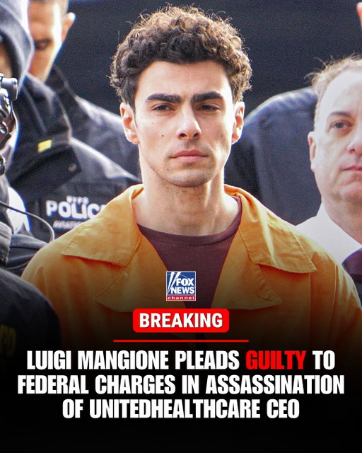 BREAKING: Luigi Mangione pleads guilty to federal charges in the assassination of UnitedHealthcare CEO Brian Thompson, telling the court, "I knew what I was doing."

Judge Margaret Garnett accepted his plea after asking whether he understands that he could face a maximum sentence of life in prison. Mangione answered, "Yes."

Attention now turns to his state murder trial, scheduled to begin Sept. 8, where his defense could attempt to raise a new double jeopardy claim following the federal plea.