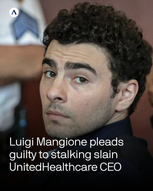 ⚖️ COURT UPDATE: Luigi Mangione pleads guilty to federal stalking charges linked to the killing of UnitedHealthcare CEO Brian Thompson.

💡 WHY IT MATTERS: This plea could affect separate state charges, including second-degree murder, as Mangione argues against double jeopardy.

📅 SENTENCING SCHEDULED: He will learn his fate on December 18, with a possible requirement to serve 85% of his federal sentence.

🔗 Click the link in bio for the full story.

✍️: Avery Lotz