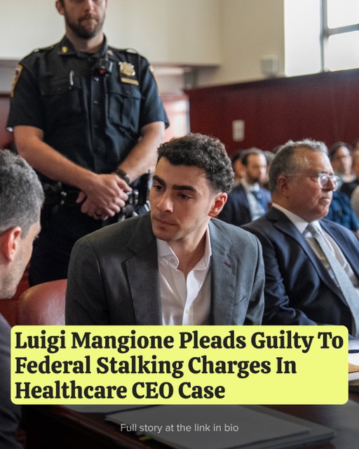 Luigi Mangione, the accused killer of a UnitedHealthcare CEO, pleaded guilty Friday to two federal counts of stalking resulting in death, according to The Associated Press.
“I shot Mr. Thompson and he died,” Mangione reportedly said in court. “I knew what I was doing was illegal.”
Such a plea appears likely to throw his New York state murder trial, scheduled to begin Sept. 8, into doubt as it is expected his attorneys will argue double-jeopardy protections should come into play. Generally, a person cannot be charged twice for the same act, although legal experts say that determining which charges are duplicative can be quite complicated. 
Read the full story at the link in bio.

📷: Getty Images