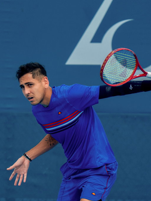 Ready to play. Hard to miss.

@tabilo97 returns to the Cincinnati Open wearing ellesse Pro Tennis ‘26