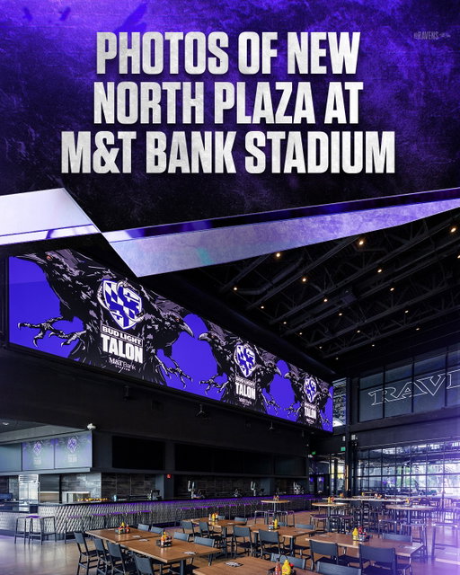 Introducing the new North Plaza at M&T Bank Stadium.

This is your ultimate pre-game destination. The North Plaza opens at 4 p.m. for Saturday’s preseason opener!