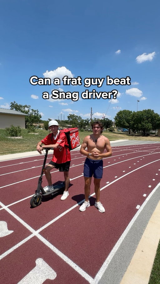 Average frat guy vs. Snag driver 🏃‍♂️💨
