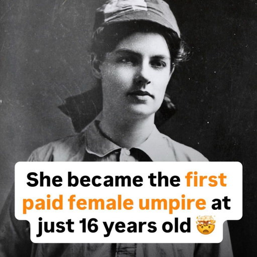 Amanda Clement became the first paid female umpire in American history at just 16 years old in 1904

For the next 6 years, Amanda’s excellence at officiating turned her into the headliner of the games she umpired, earning her the title of “World Champion Woman Umpire”

She became so revered that when President Teddy Roosevelt visited South Dakota in 1910, Clement was one of the first people he wanted to meet
