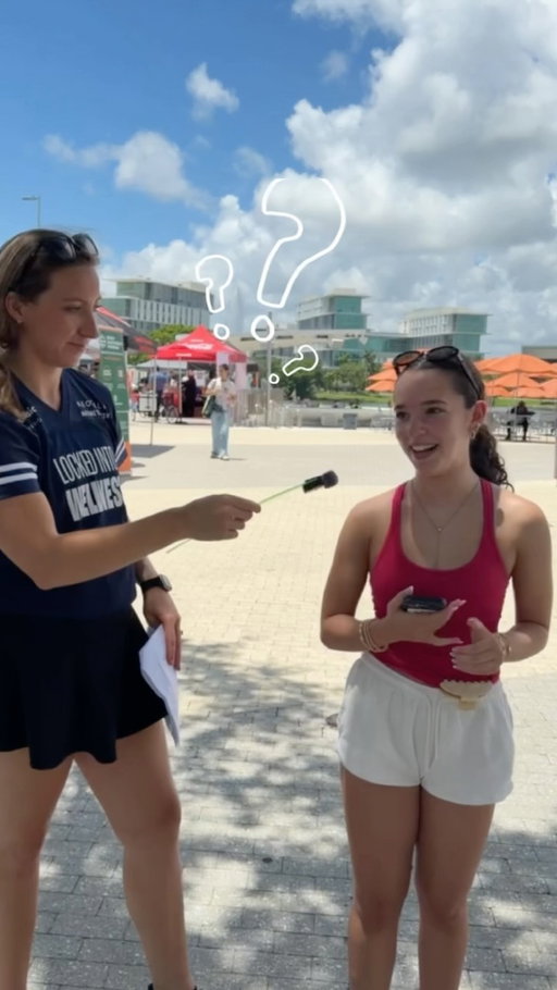 We really think “aloe plant” might deserve a bonus point for creativity 😂🌱
 
#LockedIntoWellnessTour #UniversityOfMiami #Wellness #Vitamins