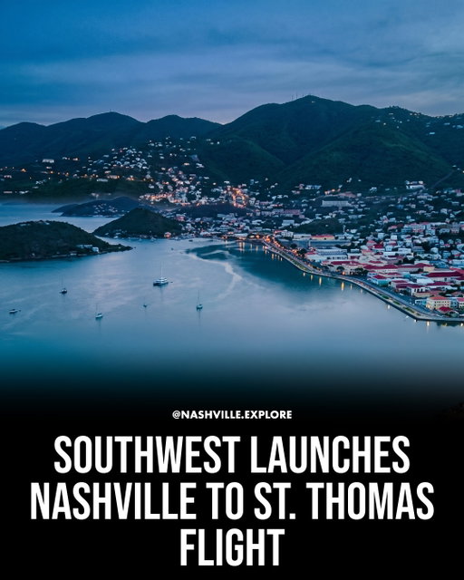 Southwest Airlines is expanding Caribbean travel from Nashville with a new nonstop flight to St. Thomas in the US Virgin Islands, launching in March 2027. This direct route makes it easier and faster for Nashville residents and visitors to reach the beautiful beaches, water sports, and tropical culture of St. Thomas without a layover. The route is part of Southwest's larger expansion adding 13 new ultra-short routes from major US airports.
