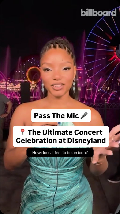 Disney Princesses interview each other in a game of Pass The Mic with Billboard at The Ultimate concert Celebration at Disneyland ✨🎤👑