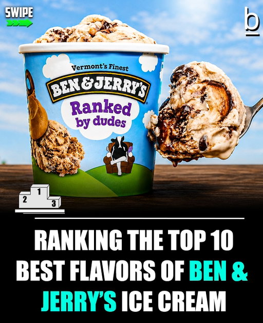 What is your favorite Ben & Jerry’s flavor? 🍦

In 1978, a couple of childhood friends who took an ice cream-making class offered by Penn State opened up a scoop shop in an old gas station in Burlington, Vermont. 🍨

They were Ben Cohen and Jerry Greenfield, the masterminds behind Ben and Jerry’s, the brand that would eventually transform into an international sensation.

The company has rolled out dozens of unique flavors over the decades, but there are some that really stand out from the crowded pack. 👍

Ben and Jerry’s has dreamed up scores of creative flavors that have helped set the brand apart since its inception at the end of the 1970s, and as things currently stand, its lineup boasts 40 different offerings that fall under the “Classic” umbrella.

As a Ben and Jerry’s connoisseurs, we’ve tried the vast majority of them on at least one occasion over the years, and we figured it was probably time to put that knowledge to use by ranking the best pints you can get your hands on. 🫡

Follow 👉 @brobible for all things “dude” 😎 

#icecream #benandjerrys #guys #men #dudes