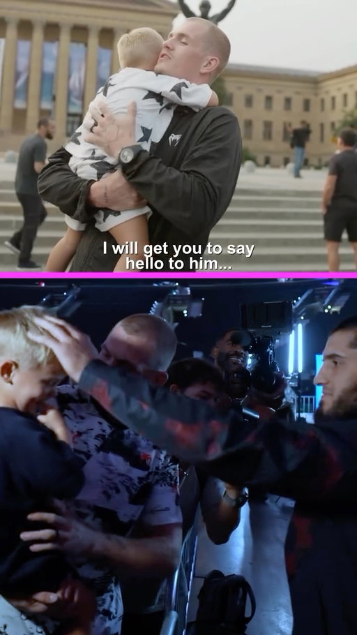Ian Machado Garry’s son finally got to meet his hero…The Welterweight Champion and his father’s opponent TOMORROW, Islam Makhachev! 🙏😲

#UFC330 #UFC #MMA | Saturday | Stream TNT Sports on HBO Max (via @ufc)