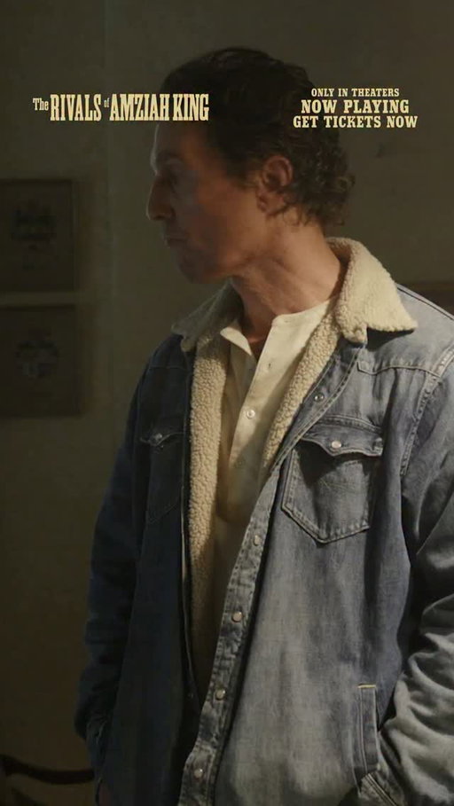 See @OfficiallyMcConaughey in person in the city that he loves this Saturday.

Get tickets to The Rivals of #AmziahKing in theaters nationwide.  And see Matthew McConaughey in person at AMC Barton Creek 14 at the 3:45pm Screening.