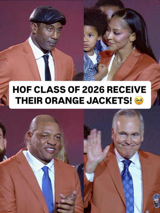 The @hoophall Class of 2026 received their orange jackets at the Enshrinement Tip-Off Celebration and Awards Gala! 👏

Watch the Class of 2026 Enshrinement Ceremony Saturday, 8/15 at 7:00pm/et on NBA TV & the NBA App.