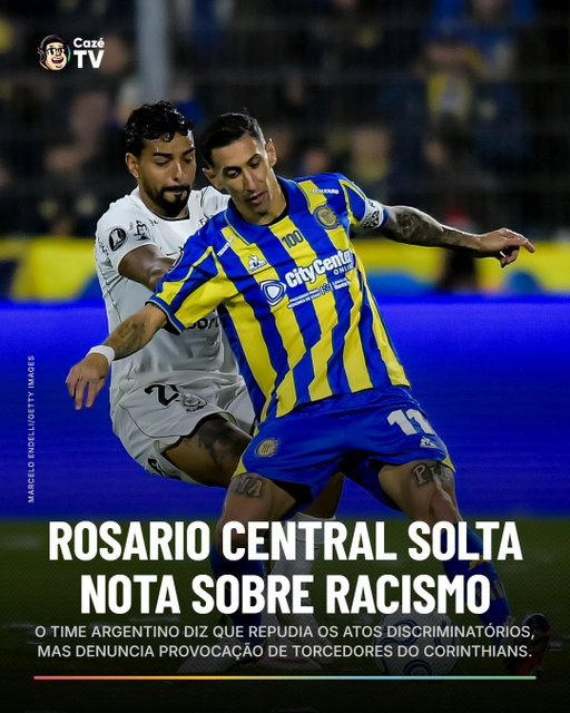 🚨 ROSARIO CENTRAL SE PRONUNCIA SOBRE RACISMO E FAZ DENÚNCIA

Confira a nota oficial do Rosario Central após os episódios de racismo registrados no duelo contra o Corinthians, pelas oitavas de final da Copa Libertadores. O clube argentino também fez uma denúncia contra torcedores corinthianos.

#CazéTV #CoberturaCazéTV #Libertadores