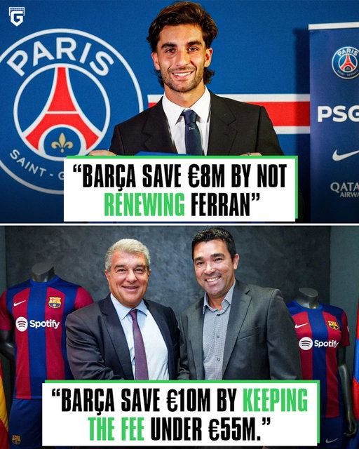 🚨 Barcelona found a clever way to save €18m in Ferran Torres’ transfer to PSG.

· By allowing Ferran’s contract to run down rather than renewing it, Barça avoid an additional €8 million payment owed to Manchester City 😬

· Manchester City were also entitled to €10 million if Ferran was sold for €55 million or more, so Barcelona have kept the fee at €50 million to avoid triggering the clause 👀