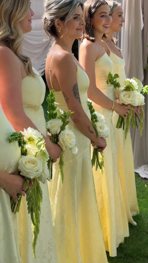 A moment for the girls in yellow 💛

Planner: @emily_maeckweddings @maeckweddings 
Venue: @rosevilleestate 
Photography: @shotbyhayleykeenan 
Videography: @elizabethlearphoto 
Content creator: @madetoreplay 
Glam: @esbridal 
Dress: @blushingbridalboutique 
Bridesmaid dresses: @parkandfifthco 
Florals: @urbanjunglecambridge 
Music: @586eventgroup 
Stationary: @bymizzmarr 
Transportation: @driverseat.cambridge 
Photo Booth: @pageactivations 
Officiant: @labuick

#bridesmaid #wedding #bridesmaid #bridesmaiddress #weddinggoals