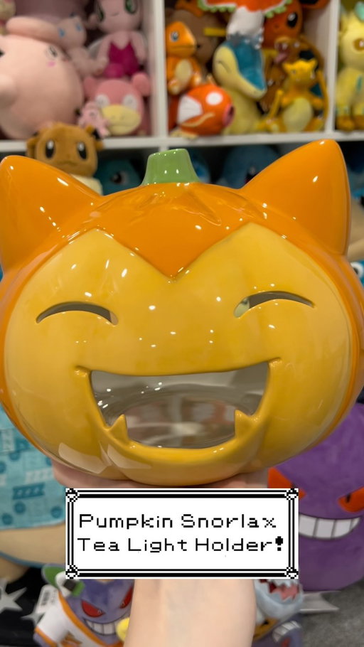 🎃 Just restocked on the Pokémon Center site! This is the Pumpkin Snorlax Tea Light holder that was initially released three years ago! It also looks like they’ve restocked the Munchlax Pumpkin, and added a NEW Umbreon Pumpkin, as well! I’ll be sure to have a video on the Umbreon as soon as it arrives! 😈

I also have the Gengar Pumpkin, and aside from the Chandelure lamp, these two are my favourite Halloween decorations; they’re so cute! 🥹 Instead of using real tea lights, I use LED ones, and they work just as well without damaging the pumpkin! I highly recommend them, if you’re thinking of grabbing one! 🥰 Especially since they always sell out fairly quickly! 

#snorlax #gengar #halloween #pokemon #pokemoncommunity