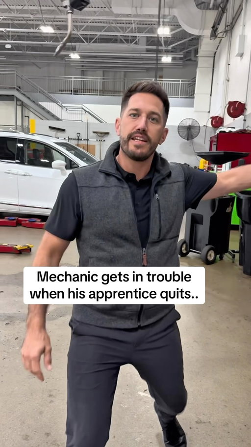 Doubt this mechanic gets another apprentice anytime soon … #mechanic #mechanicshop #serviceadvisor #oilchange #cardealership