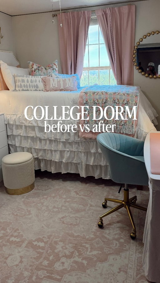 Had the best time making this dorm into a cozy home w/ my girl 🤍 (and lots of help from my husband too!) we love her beyond!! 

Comment “DORM” for the 🔗’s to anything you see!

#collegedorm #dorm #dormlife #homedecor #girlythings