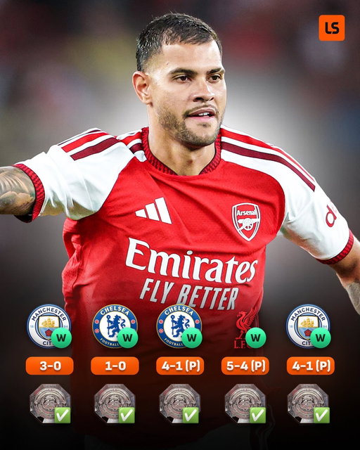 Arsenal are chasing a 𝙎𝙄𝙓𝙏𝙃 consecutive Community Shield 🏆⏳

Will this one also go to penalties? 😅