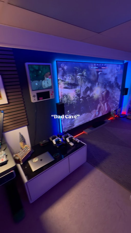 Hiding down here for a bit.

What are you playing/doing today? 

Happy weekend friends ✌️

#mancave #hometheatre #makeone #videogames